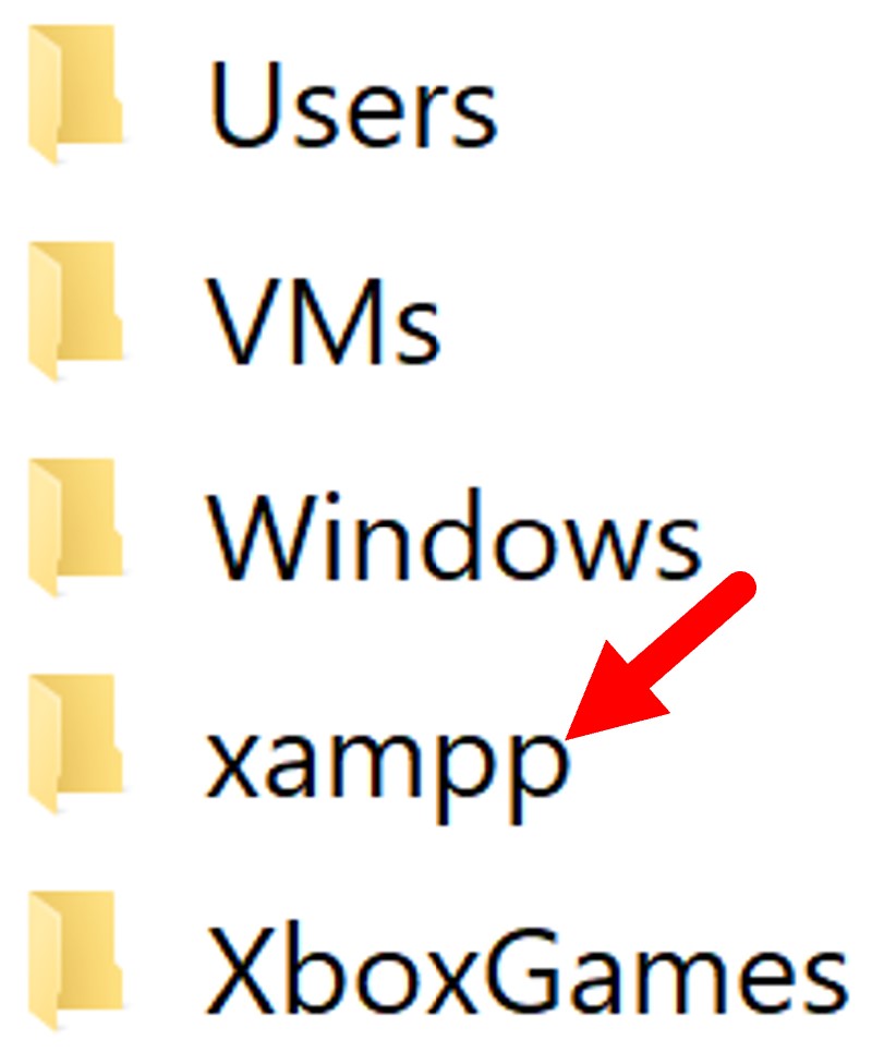 XAMPP home folder